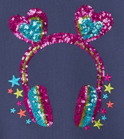 Best Hatley Girls Headphones Dropped Waist Dress