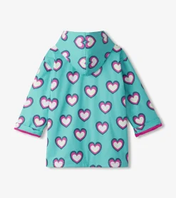 Online Hatley Girls Hearts Colour Changing Zip-Up Rain Jacket