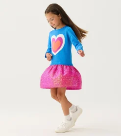 Best Hatley Girls Hearts Dropped Waist Sweater Dress