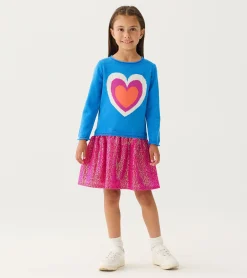Best Hatley Girls Hearts Dropped Waist Sweater Dress