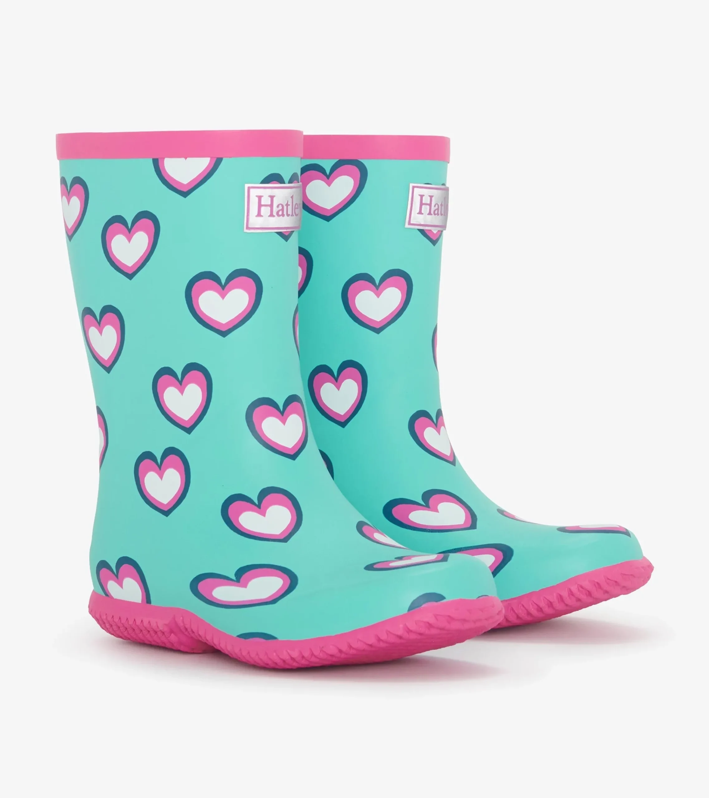 Outlet Hatley Girls Hearts Packable Rain Boots