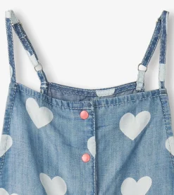 Clearance Hatley Girls Hearts Slouchy Overalls