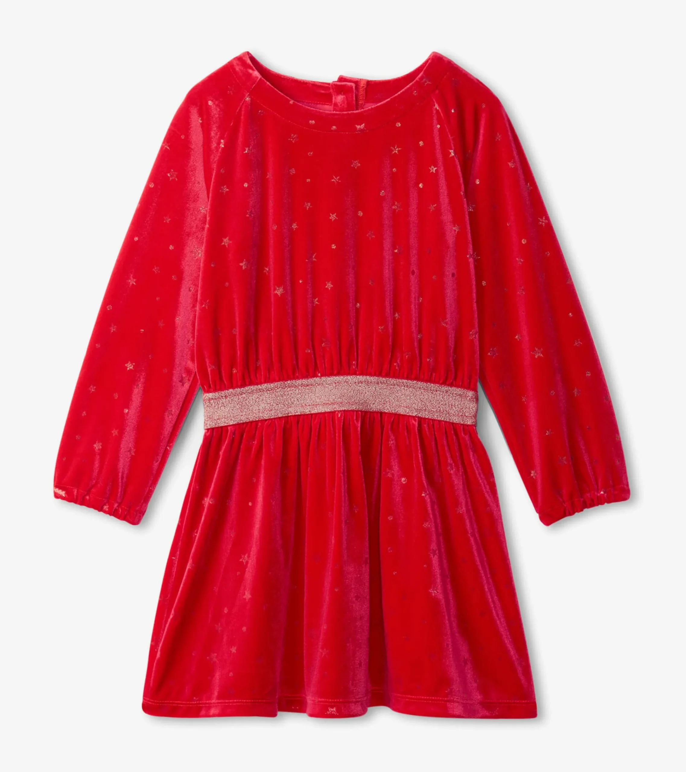 Discount Hatley Girls Holiday Stars Crushed Velour Dress