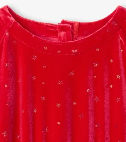 Discount Hatley Girls Holiday Stars Crushed Velour Dress