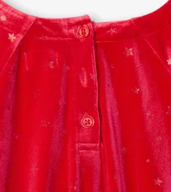 Discount Hatley Girls Holiday Stars Crushed Velour Dress