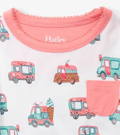 Clearance Hatley Girls Ice Cream Trucks Bamboo Short Pajama Set