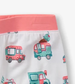 Clearance Hatley Girls Ice Cream Trucks Bamboo Short Pajama Set