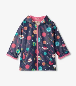 Clearance Hatley Girls Interstellar Zip-Up Rain Jacket