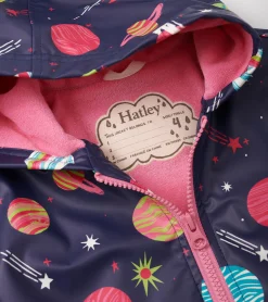 Clearance Hatley Girls Interstellar Zip-Up Rain Jacket