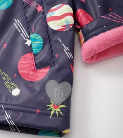 Clearance Hatley Girls Interstellar Zip-Up Rain Jacket