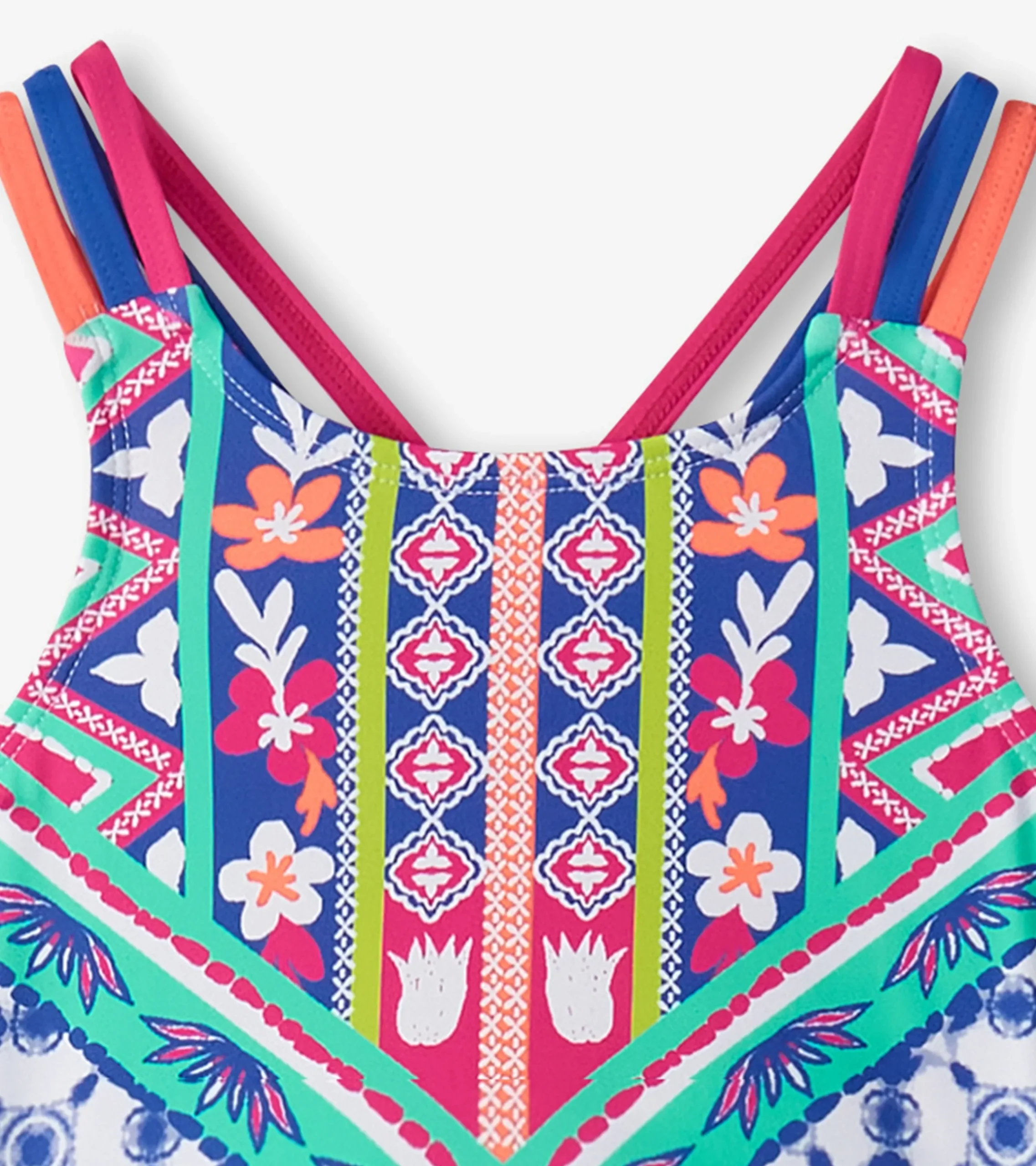 Discount Hatley Girls Kaleidoscope Two-Piece Crop Top Bikini Set