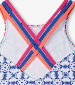 Discount Hatley Girls Kaleidoscope Two-Piece Crop Top Bikini Set
