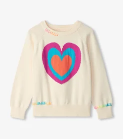 Hot Hatley Girls Layered Hearts Sweater