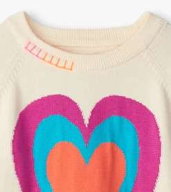 Hot Hatley Girls Layered Hearts Sweater