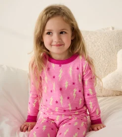 Hatley Girls Lightning Bolts & Stars Pajama Set