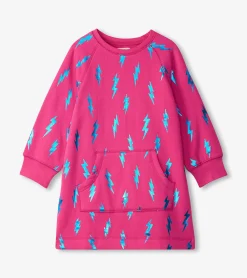 Clearance Hatley Girls Lightning Bolts Sweater Dress