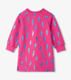 Clearance Hatley Girls Lightning Bolts Sweater Dress