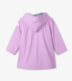 Online Hatley Girls Lilac Button-Up Rain Jacket