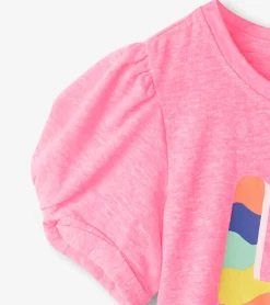 Hatley Girls Love Twisted Sleeve Tee
