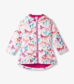 Online Hatley Girls Magical Horses Zip-Up Lightweight Rain Jacket