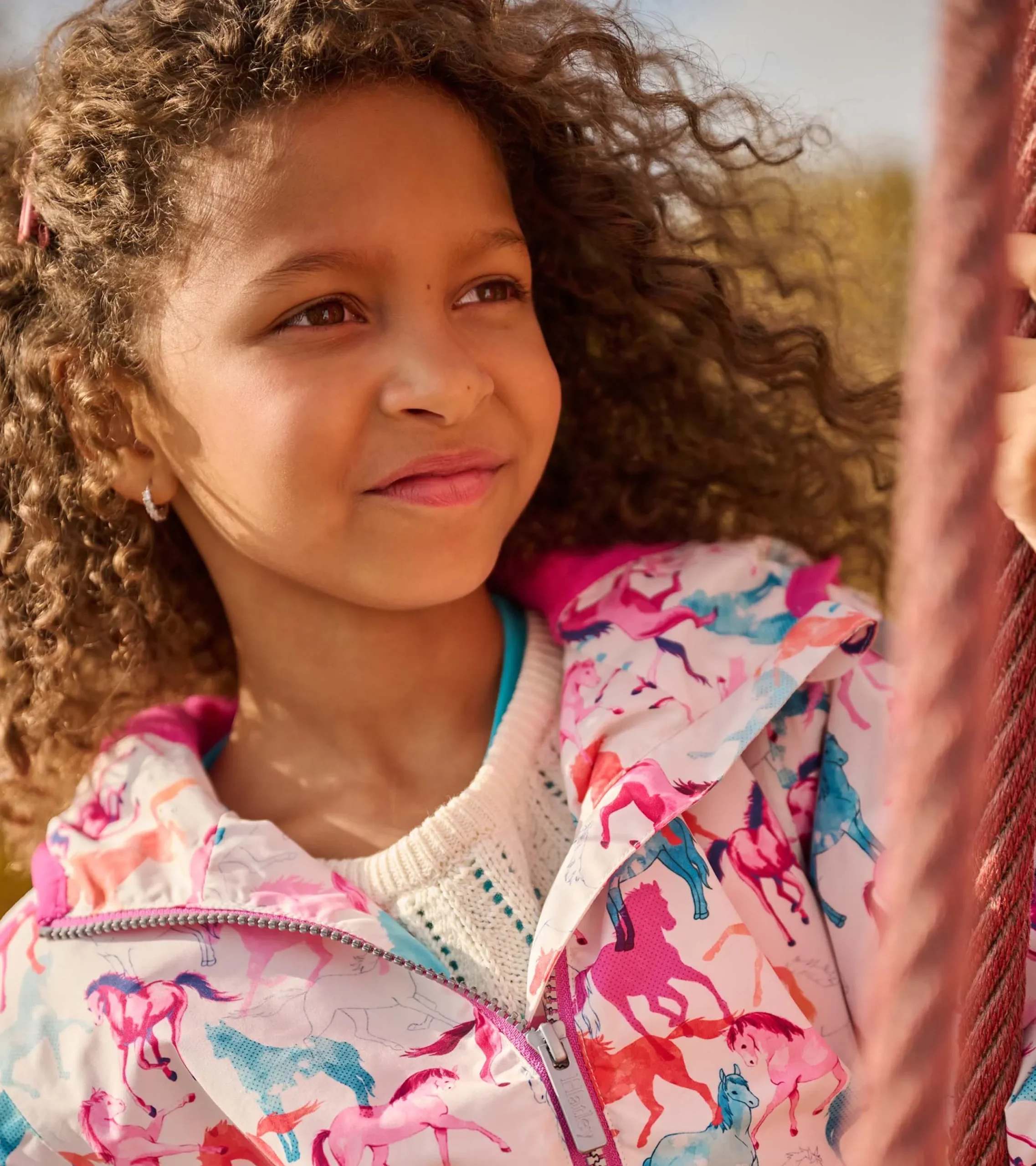 Online Hatley Girls Magical Horses Zip-Up Lightweight Rain Jacket
