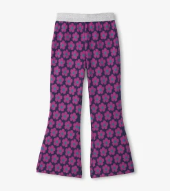 New Hatley Girls Mini Flower Fun Waist Flare Pants
