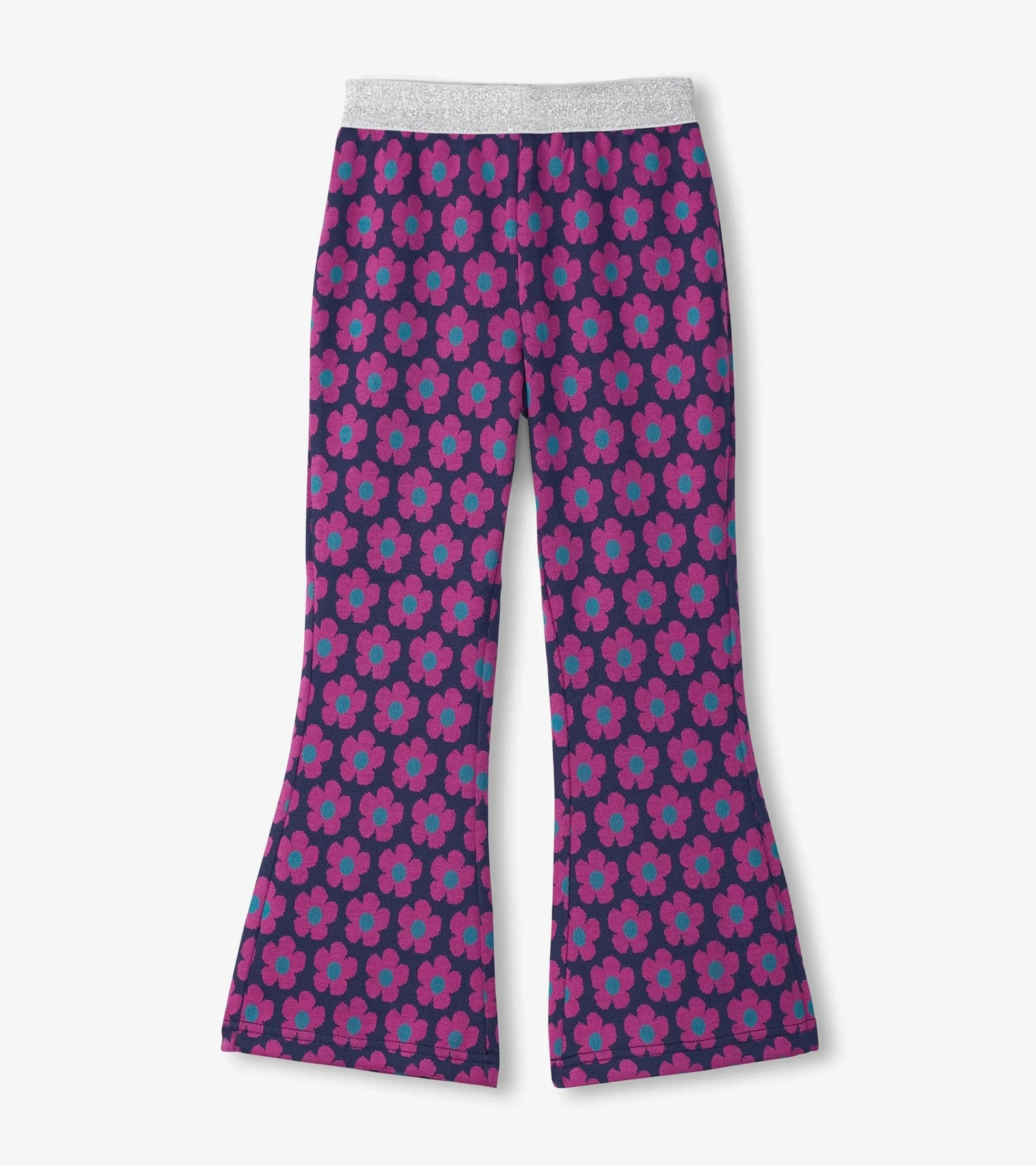 New Hatley Girls Mini Flower Fun Waist Flare Pants