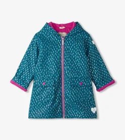 Sale Hatley Girls Mini Lightning Bolts Zip-Up Rain Jacket