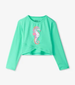 Sale Hatley Girls Painted Sea Horse Cross Over Cover-Up