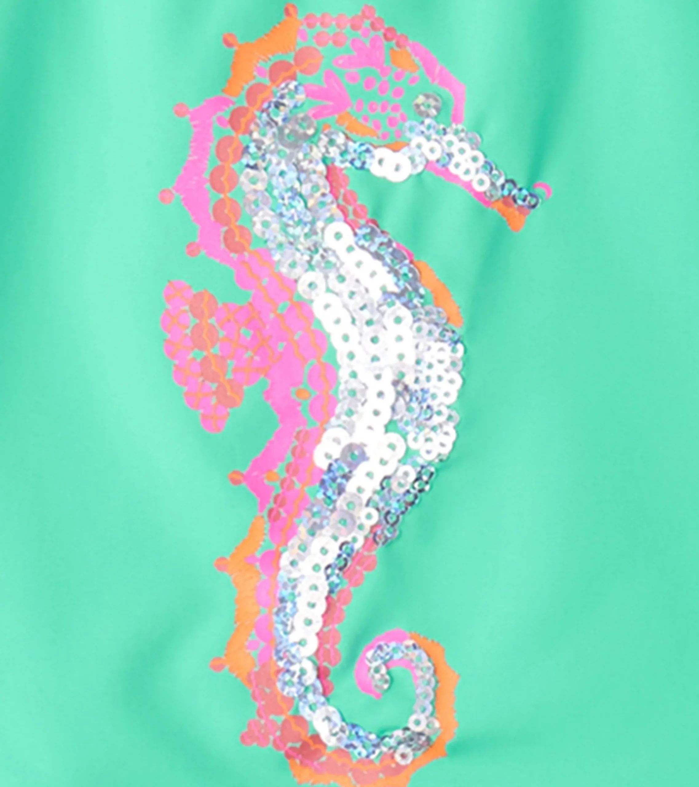 Sale Hatley Girls Painted Sea Horse Cross Over Cover-Up