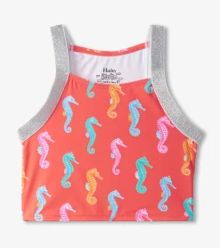 Best Hatley Girls Painted Sea Horse Tankini Set