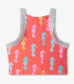 Best Hatley Girls Painted Sea Horse Tankini Set