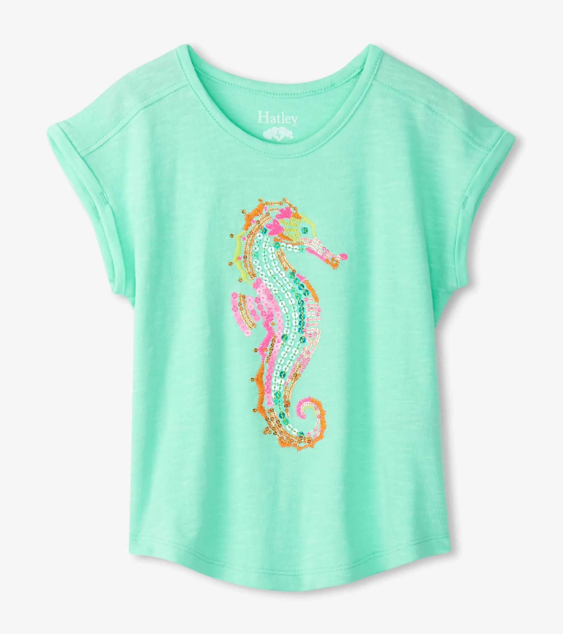 Outlet Hatley Girls Painted Seashorse Relaxed T-Shirt