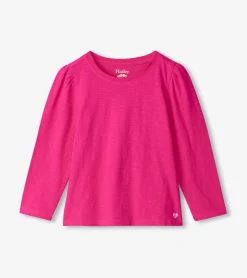 Clearance Hatley Girls Pink Long Sleeve Graphic Tee