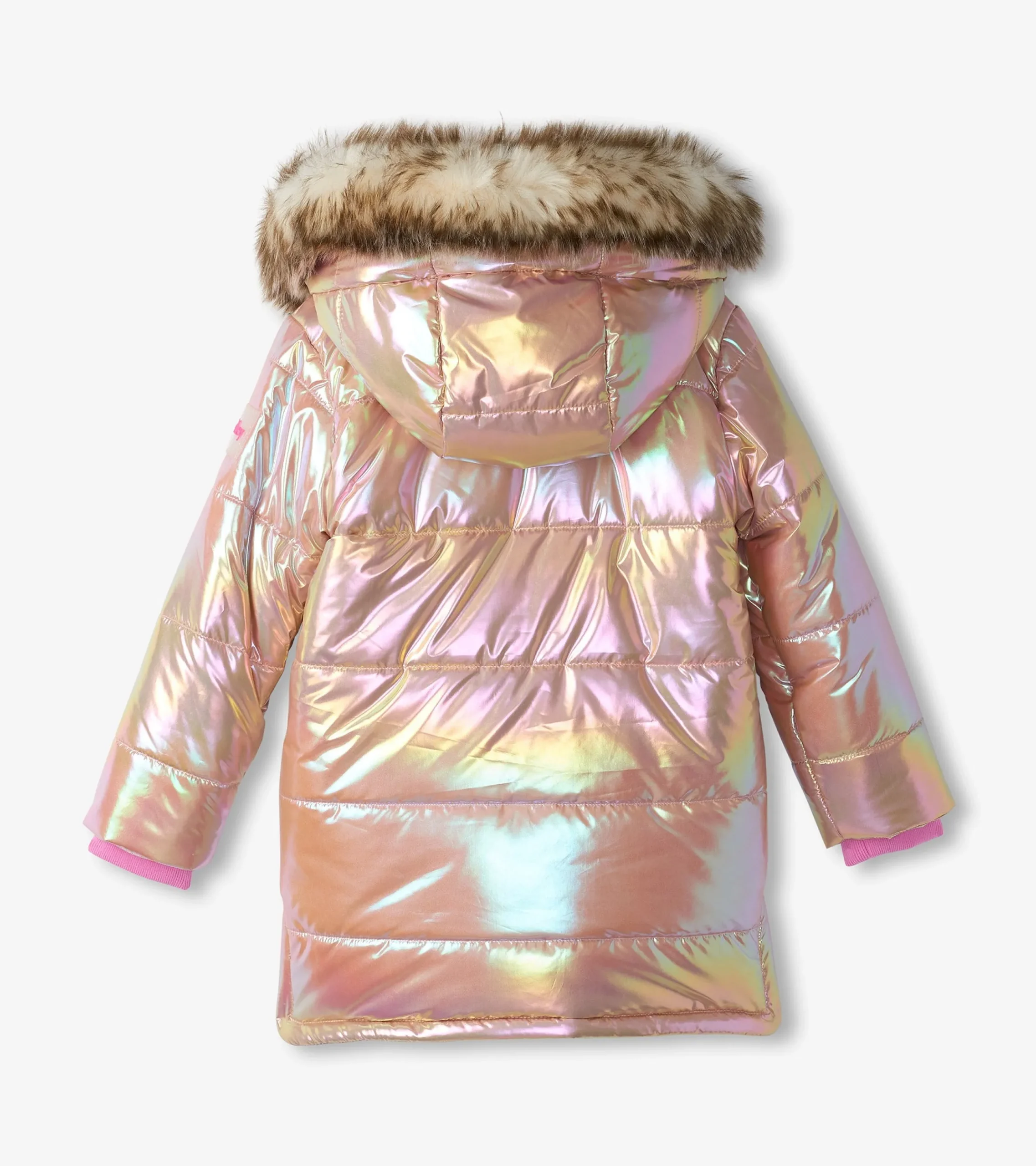 Outlet Hatley Girls Pink Moon Puffer Jacket