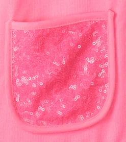 Online Hatley Girls Pink Neon Raglan Hoodie