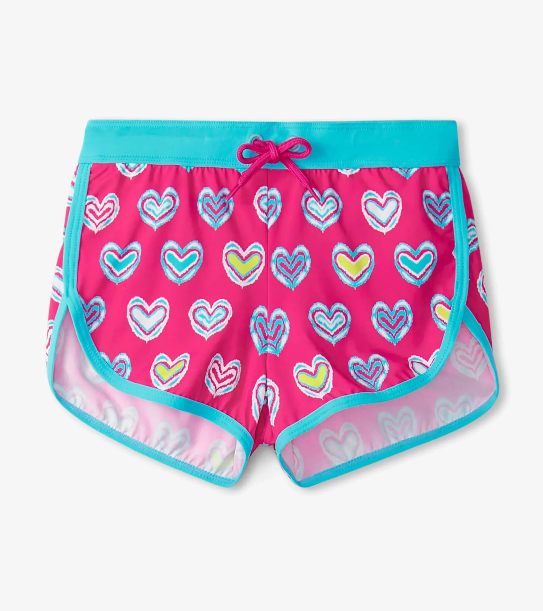 Discount Hatley Girls Pink Shibori Swim Shorts