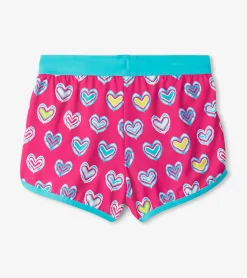 Discount Hatley Girls Pink Shibori Swim Shorts