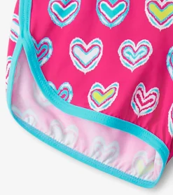Discount Hatley Girls Pink Shibori Swim Shorts