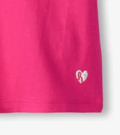 Best Hatley Girls Pink Twisted Sleeve Tee