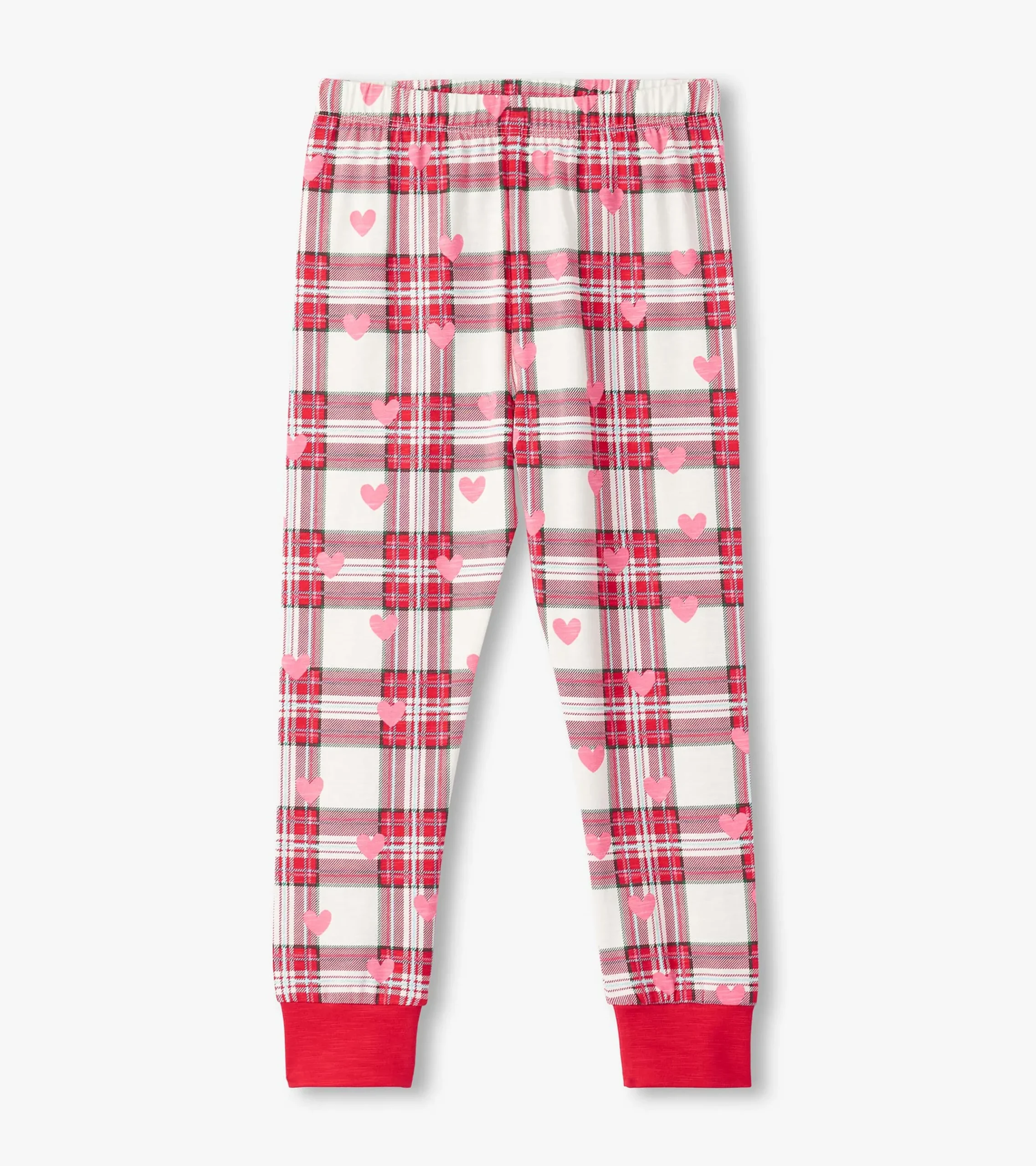 Sale Hatley Girls Plaid Hearts Pajama Set