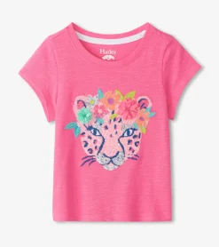 Best Hatley Girls Pretty Cheetah Graphic Tee