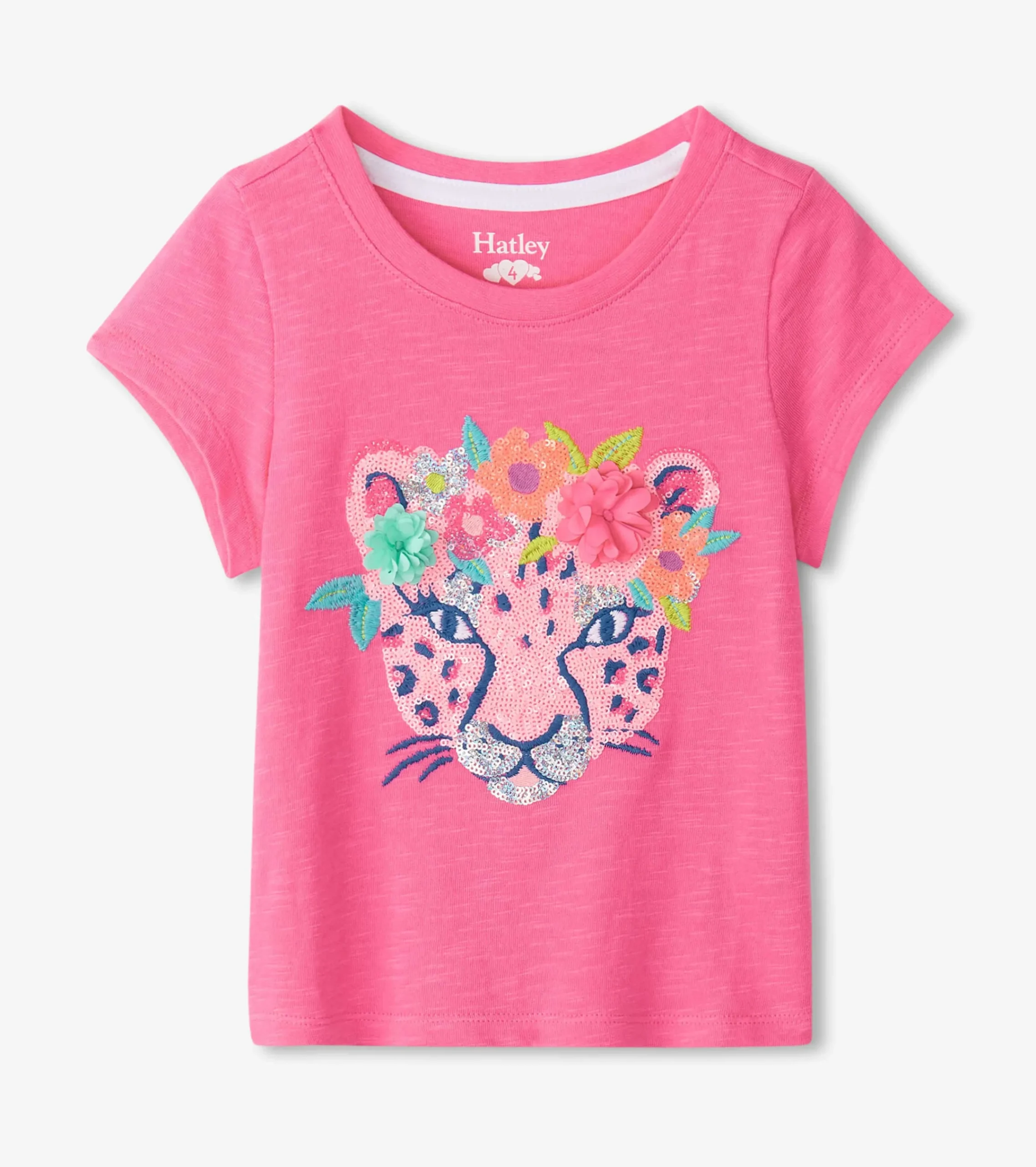Best Hatley Girls Pretty Cheetah Graphic Tee