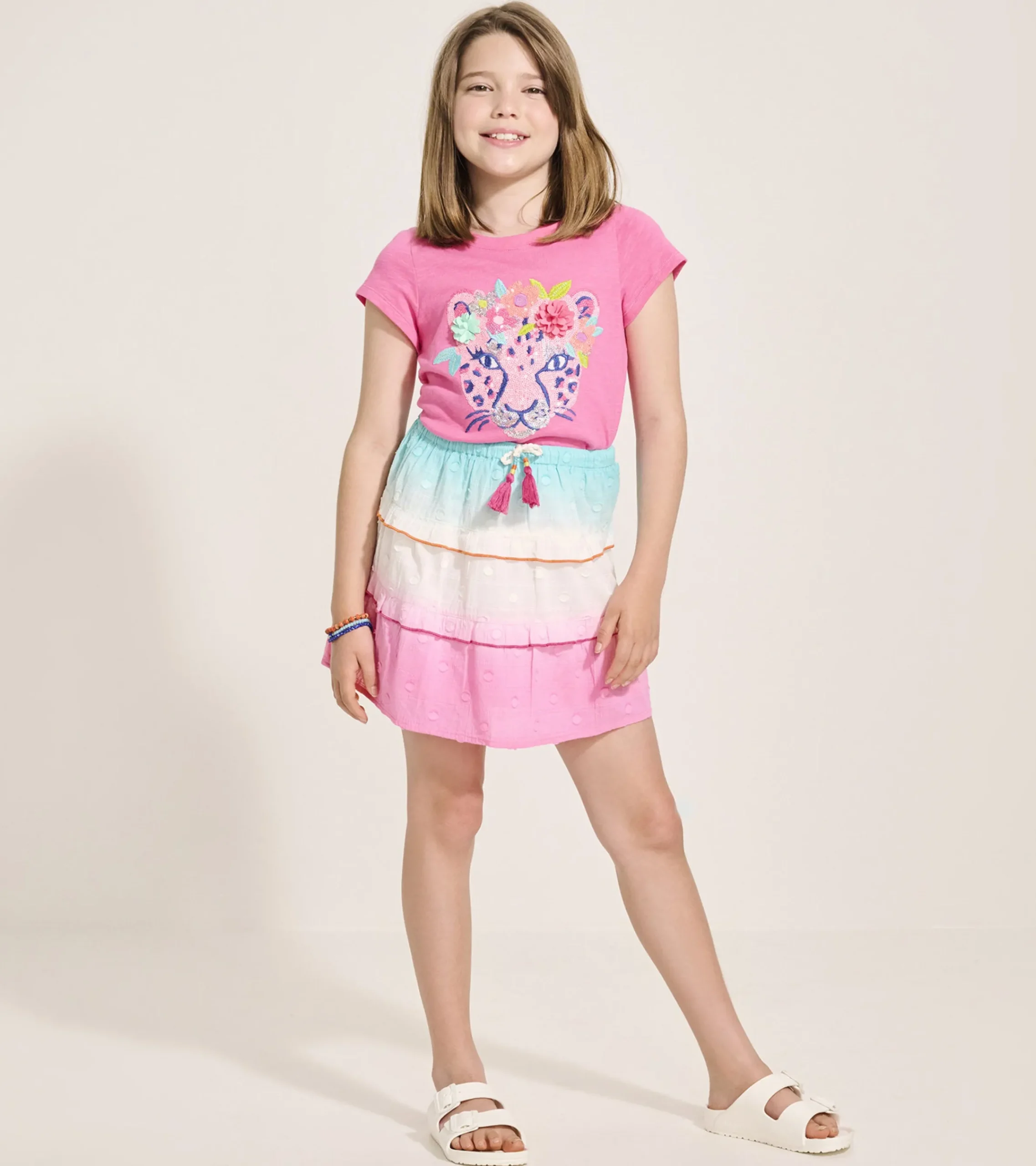Best Hatley Girls Pretty Cheetah Graphic Tee