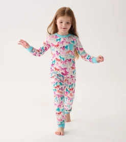Hot Hatley Girls Pretty Horses Bamboo Pajama Set