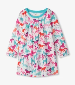 Outlet Hatley Girls Pretty Horses Nightgown
