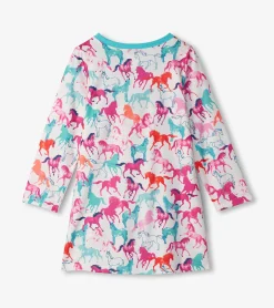 Outlet Hatley Girls Pretty Horses Nightgown