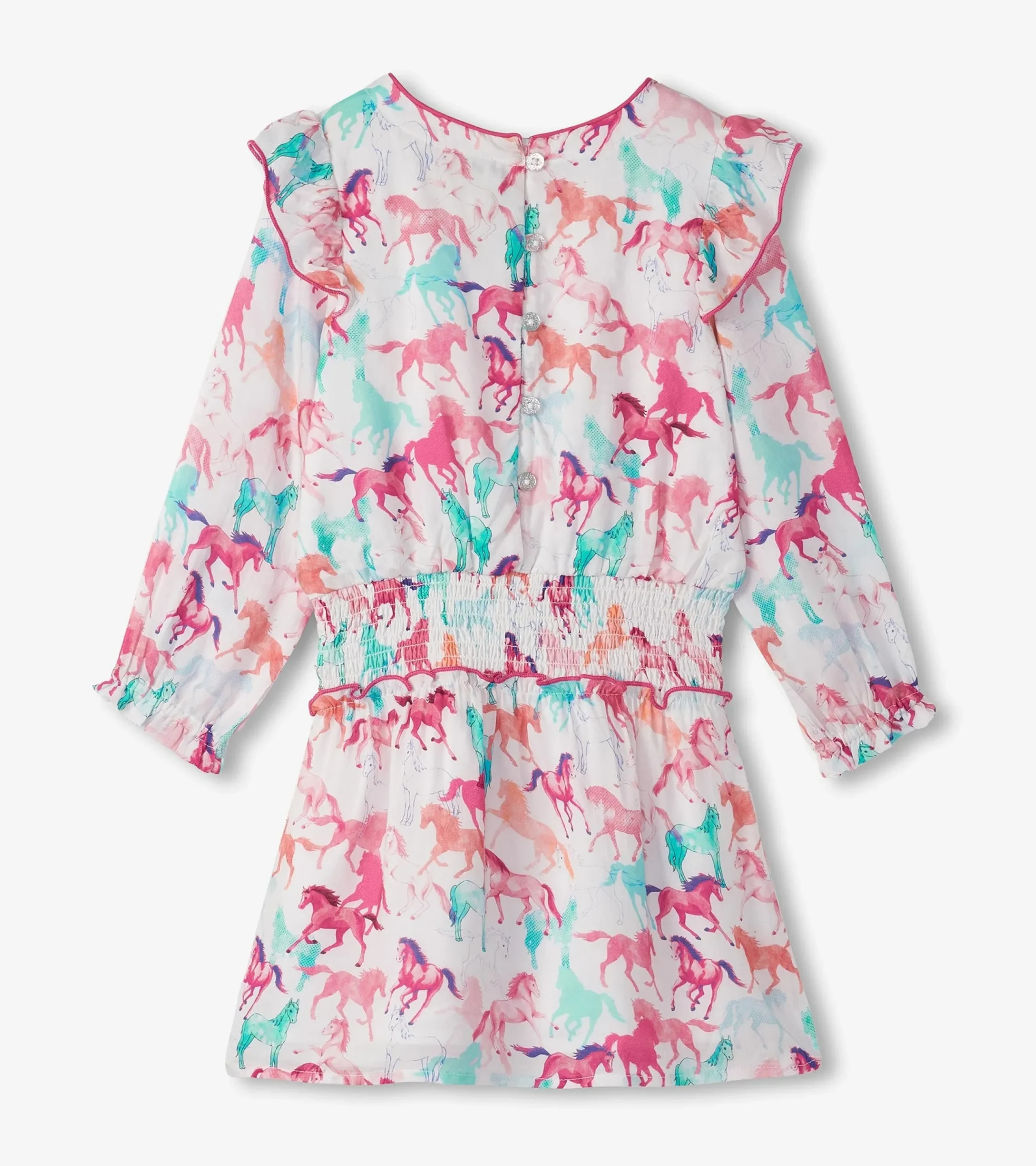 Best Hatley Girls Pretty Horses Smocked Waist Dress