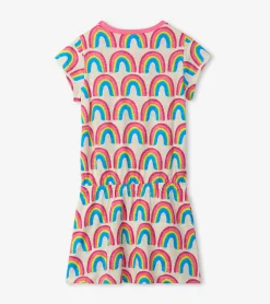 Outlet Hatley Girls Pretty Rainbows Drop Waist Dress