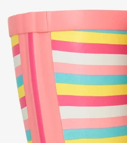 New Hatley Girls Pretty Stripes Packable Rain Boots